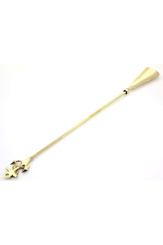 Pirinç Denizci Çapalı Saplı Ayakkabı Çekeceği Kerata 54cm