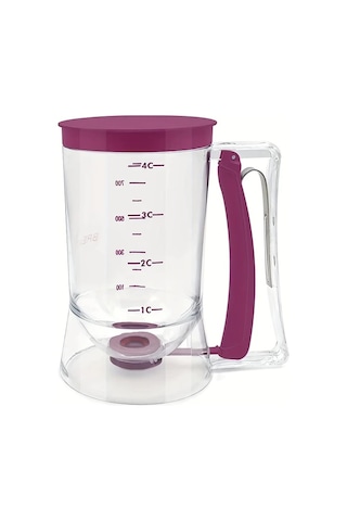 Maxaccess Mor Katlama Hamur Dağıtıcı - Pancake Cupcake İçin Pratik Katlanır Mutfak Aleti