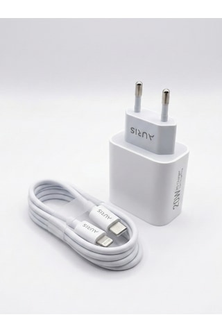 Auris Ars-ch50 20w Pd Şarj Adaptörü + Type-c Lightning Kablo 20W Adaptör+1M Kablo