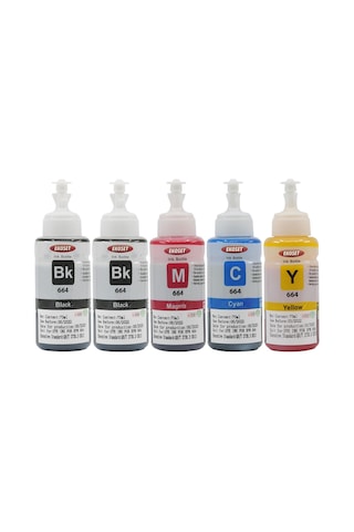 Ekoset Epson L1300 L3050 Renkli Uyumlu Mürekkep 70 ML 5 Adet