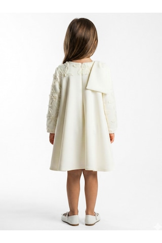 Xo Kids Kız Çocuk Elbise 4-8 Yaş 1606 Ekru