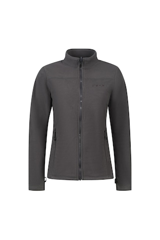 2as Cara Kadın Tam Fermuarlı İnce Polar Sweatshirt Antrasit