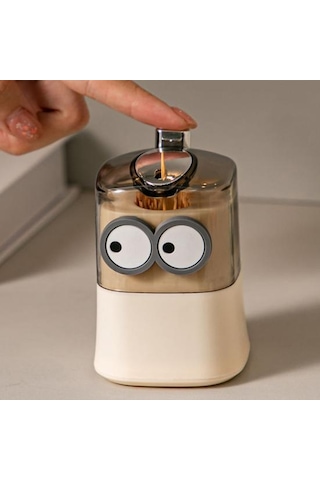 Otomatik Açılır Kürdan Tutucu Toz Geçirmez Neme Dayanıklı Şeffaf Tasarım Yeniden Kullanılabilir İtme Tipi Kürdan Kutusu Ev Oturma Odası İçin C