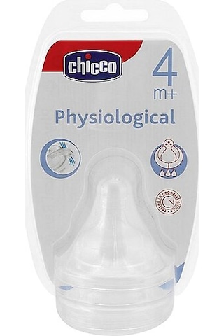 Chicco Wellbeing Fizyolojik Biberon Emziği 4 Ay+ Hızlı Akış Silik