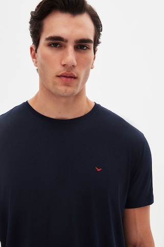 D's Damat Ds Damat Regular Fit Lacivert Düz Nakışlı %100 Pamuk T-shirt 4hc140632006m Lacivert