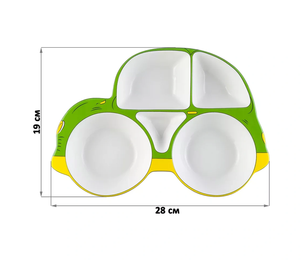 Elan Gallery "mashına" 5 Bölüm Ekmek Menajı Servis Tabağı 14333659 Yeşil