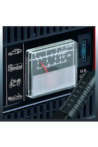 Einhell Akü Şarj Cihazı CC-BC 10 E 1050821, 12 V, 5–200 Ah kapasiteli aküler için, şarj elektroniği, çelik sac gövde