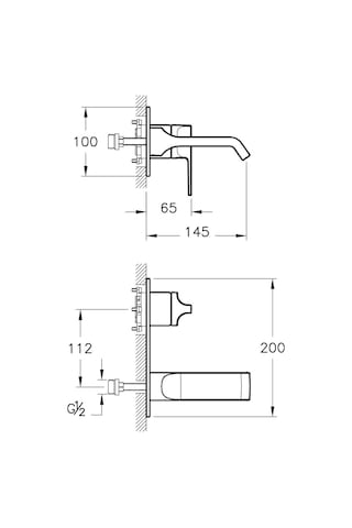 Artema Suit U Ankastre Sıva Üstü Lavabo Bataryası Bakır A4248726