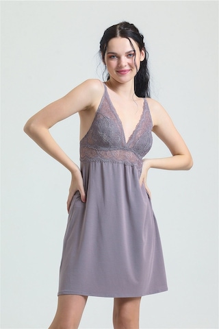 Magic Form 7378 Kadın Çinko Dantelli Modal Gecelik Çinko