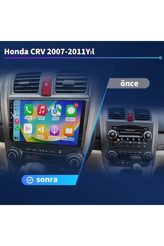 Honda-crv-2007-2011yıl Carplay 9inç 2/32gb Multimedya
