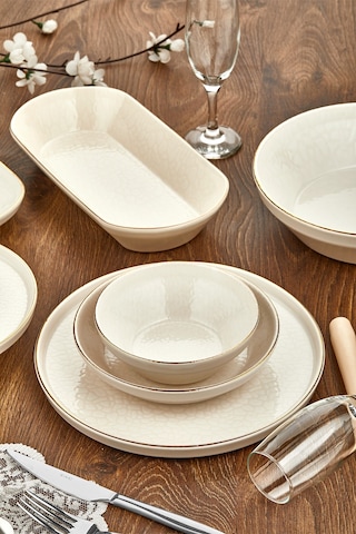 Taç Laterna Palermo 53 Parça Porselen Yemek Takımı