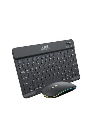 Go Des Gd-kb323 Ergonomik 2in1 Bluetooth Bağlantılı Kablosuz Klavye Ve Mouse Seti Siyah Optik