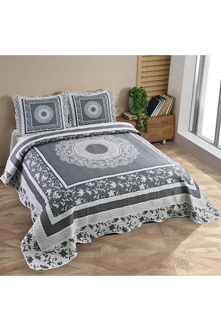 Helen Çift Kişilik Kapitone Yatak Örtüsü Çok Renkli