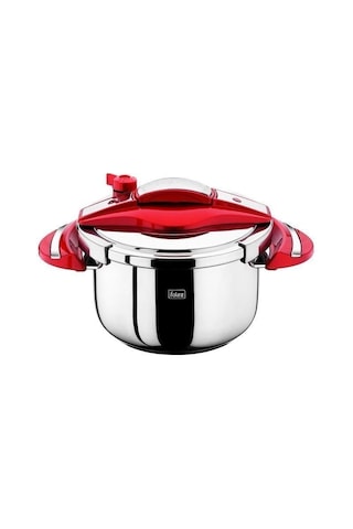 Falez Twist&Cook Düdüklü Tencere 5 lt Kırmızı Gümüş