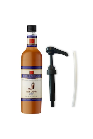 Simonelli Kahve ve Kokteyl Şurubu Irish Cream Aromalı 700 ML + Pompa