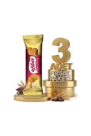 Afia Afibis Kakao Krema Dolgulu Bisküvi 3x75 Gr