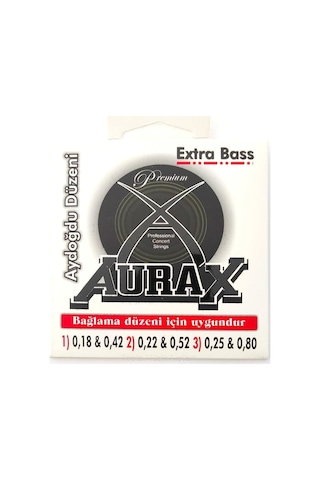 Aurax Arx18ayd Bağlama Tel Seti 018 Aydoğdu Düzeni Extra Bas Etkili
