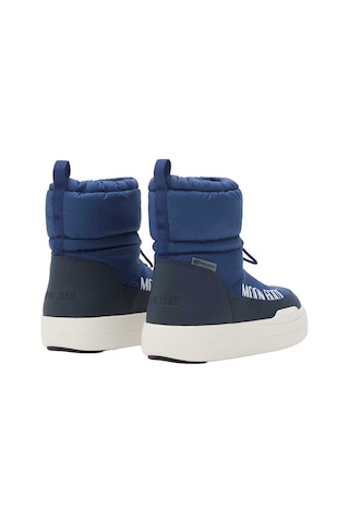 F017 Blue Navy Bot Kız Çocuk 80d3440090 Moon Boot Jr Park Tube Mid Wp Mavi