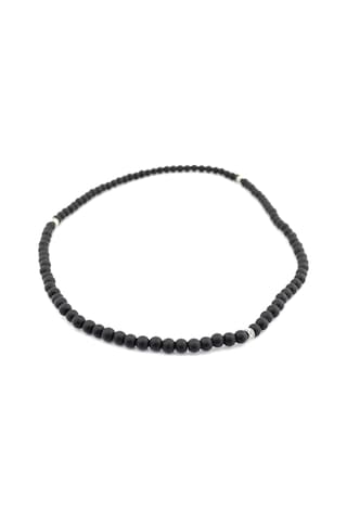 Pigado Mat Oniks Taşlı 99'Lu Hem Kolye Hem Bileklik Hem Tesbih Altın