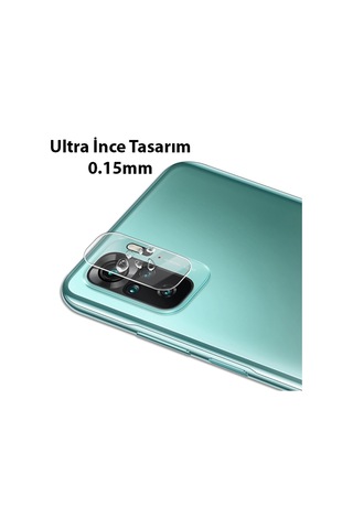 Ally Xiaomi Redmi Note 10 4G Tempered Glass Cam Kamera Koruyucu