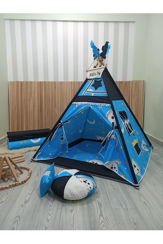 Kızıldereli Çocuk Oyun Çadırı Devrilmeyen Sabitleme Mekanizmalı Galaksi Serisi Mavi