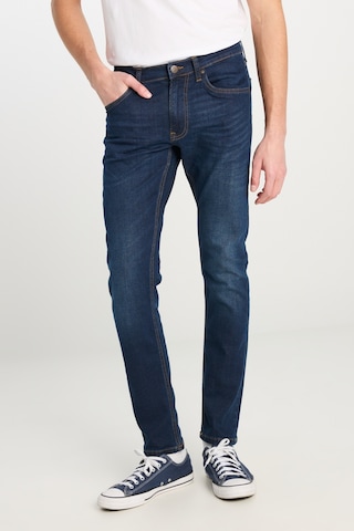Lee Luke Slim Fit Düşük Bel Denim Esnek Jean Kot Pantolon Deep Blue