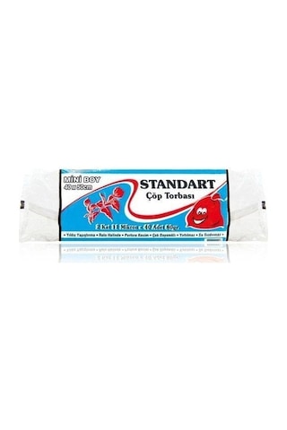 Kazanç Plastik Standart Mini Boy 40x50 Beyaz 40'lı 50 Rulo