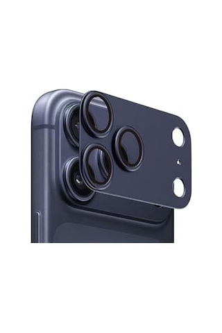 Senon Apple iPhone Uyumlu 17 Pro Zore Cl-20 Kamera Lens Koruyucu Lacivert