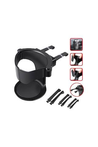 Carub Bardaklık Havalandırmaya Monte Siyah Lüx