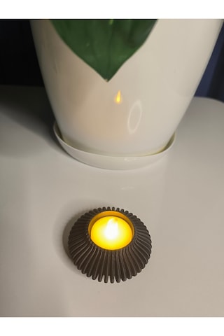 Tealight Mumluk Siyah