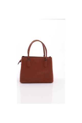 Dgn 549 Kadin Çiçek Süslemeli Fermuarli Çanta 549-2323-R11103 Açık Taba