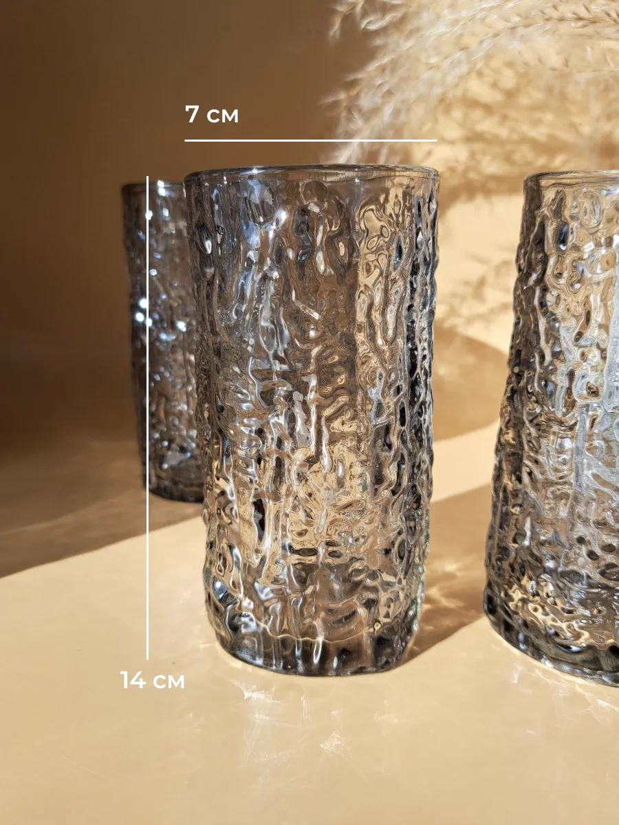 Lenardi 6'lı 350 Ml Bardak Seti 313918747 Gri