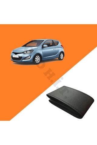 Hyundai İ20 09-14 Uyumlu Deri Direksiyon Kılıfı Kaliteli Dikmeli Siyah