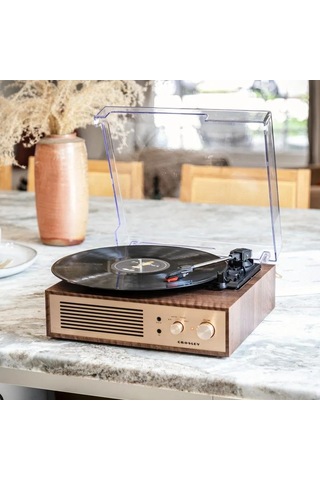 Crosley Miles Bluetooth Alıcılı Taşınabilir Plak Çalar, Pikap, Ce