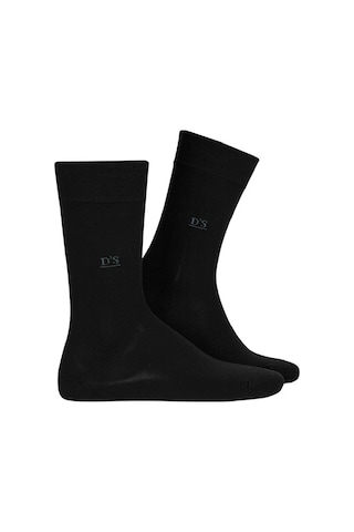 D's Damat Bambu 3lü Çorap Set Siyah Renkli