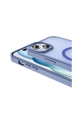 Apple Uyumlu iPhone 14 Plus Kılıf Magsafe Şarj Özellikli Mat Arka Yüzey Sio Kapak