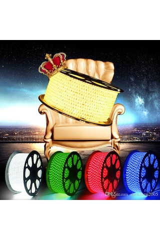 15 Metre 220 Volt Şerit 3 Çipli Hortum Şerit Led Aydınlatma + Fiş (382940973)