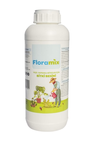 Floramix Yeşil Yapraklı Bitkiler İçin Solucan Gübreli Bitki Besini - Vitamini 1 L