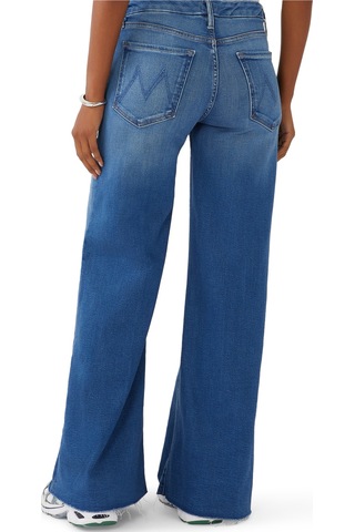 Mother Denim Yırtık Kenarlı Geniş Paça Kot Pantolon Çalış Hard Oyna Hard