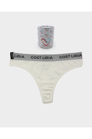 Gost Liria İvory Kadın String Külot Ekru Ekru