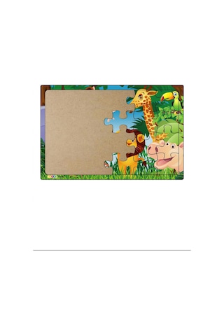 Aslan Kıral Ve Arkadaşları  3-9 Yaş Için 24 Parçalı Ahşap Puzzle