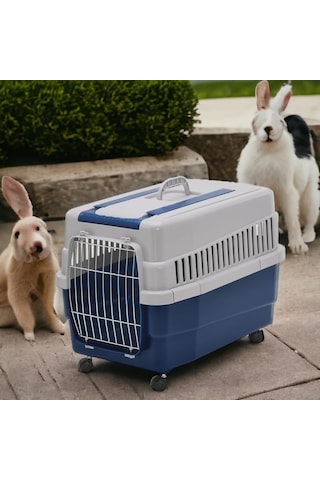 Imac Kim 60 Tekerlekli Kedi Köpek Taşıma Çantası Mavi 60 X 40 X 45 Cm