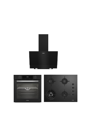 Altus ALA 332 B + ALA 189 DB + ALA 510 B Siyah Ankastre Set