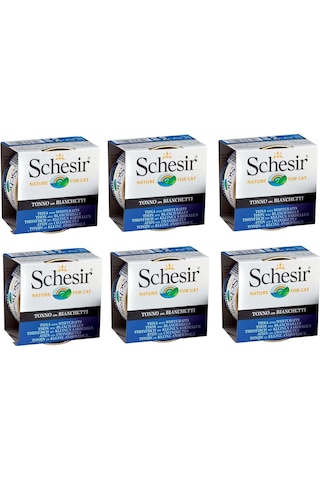 Schesir Ton Balıklı ve Ringa Balıklı Jelly Yetişkin Kedi Konservesi 6 x 85 G