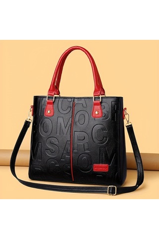 Bayan İçin Trendy Harf Kabartmalı Çanta