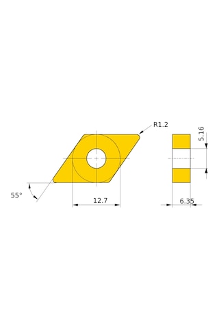 Dnmg150612mk Mc5015 443mk Mitsubishi Çelik Ve Döküm Torna Ucu X1