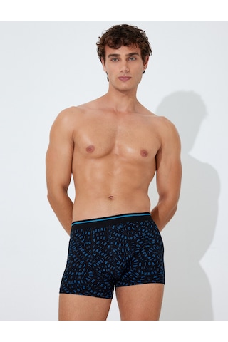 Koton 3'lü Boxer Seti Slogan Baskılı Çok Renkli Pamuklu Siyah 5wlm90029mk Siyah