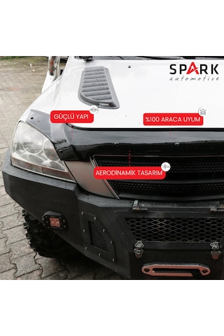 Kia Sorento 2002-2006 Yılları Arası Uyumlu Kaput Rüzgarlığı 4mm Siyah