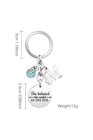 "yapabileceğine İnandı Ve Başardı" Anahtarlıkları. Kadınlar, Kızlar, En Yakın Arkadaşlar, Üniversite Mezuniyetleri, Doğum Günleri Ve Noel İçin Teşvik Edici Anahtarlıklar.