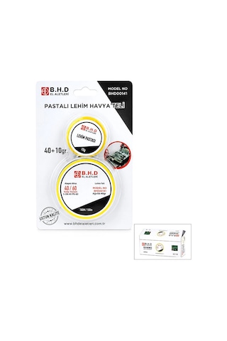 Bay 2'li Lehim Teli Ve Pasta Seti - 1.2 Mm Najmaddin